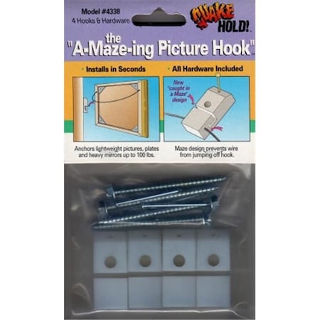 Ready America Ready America Quakehold A-Maze-ing Picture Hook  4338 4338